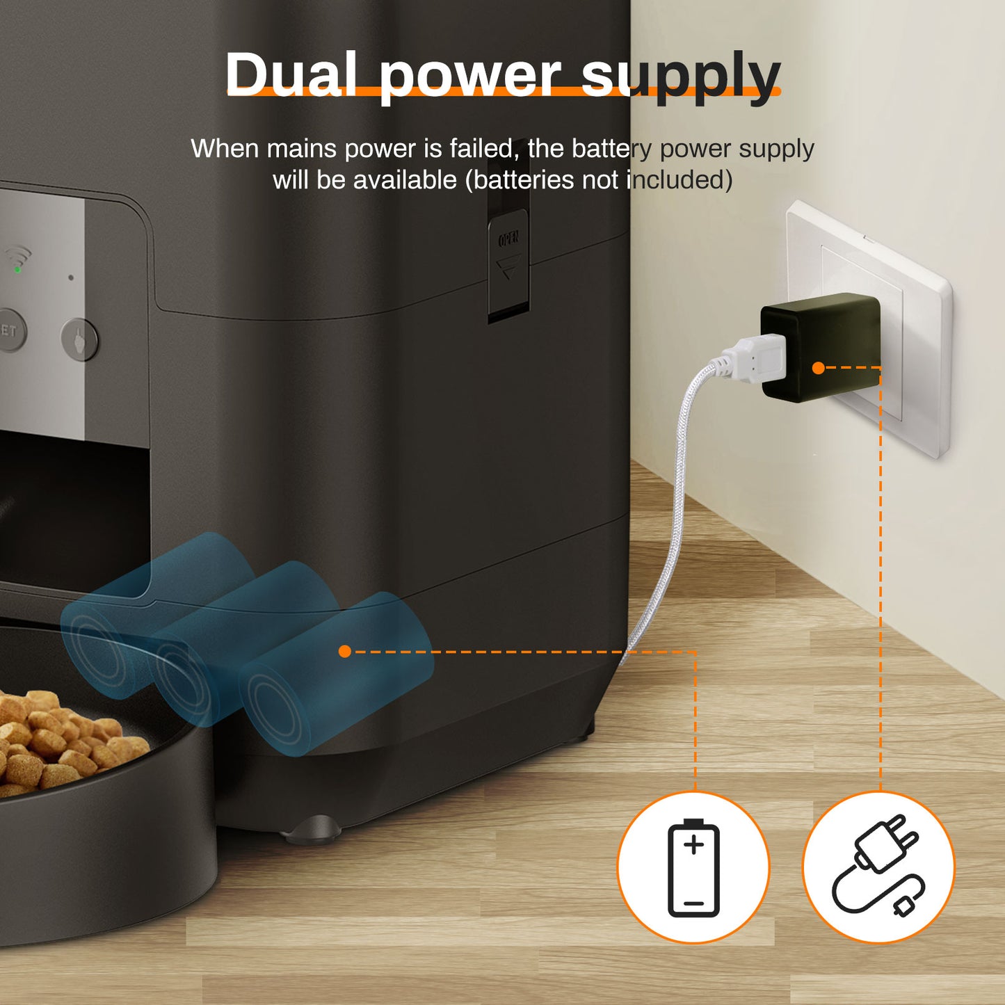 Luxury Smart Pet Feeder – Timed Food Dispenser for Cats & Dogs
