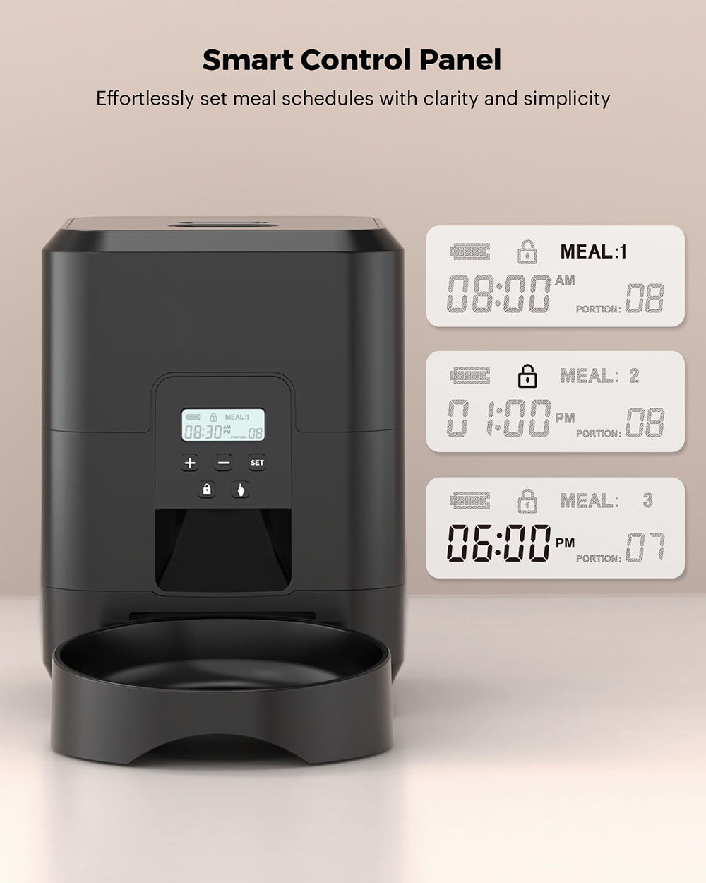 Luxury Smart Pet Feeder – Timed Food Dispenser for Cats & Dogs