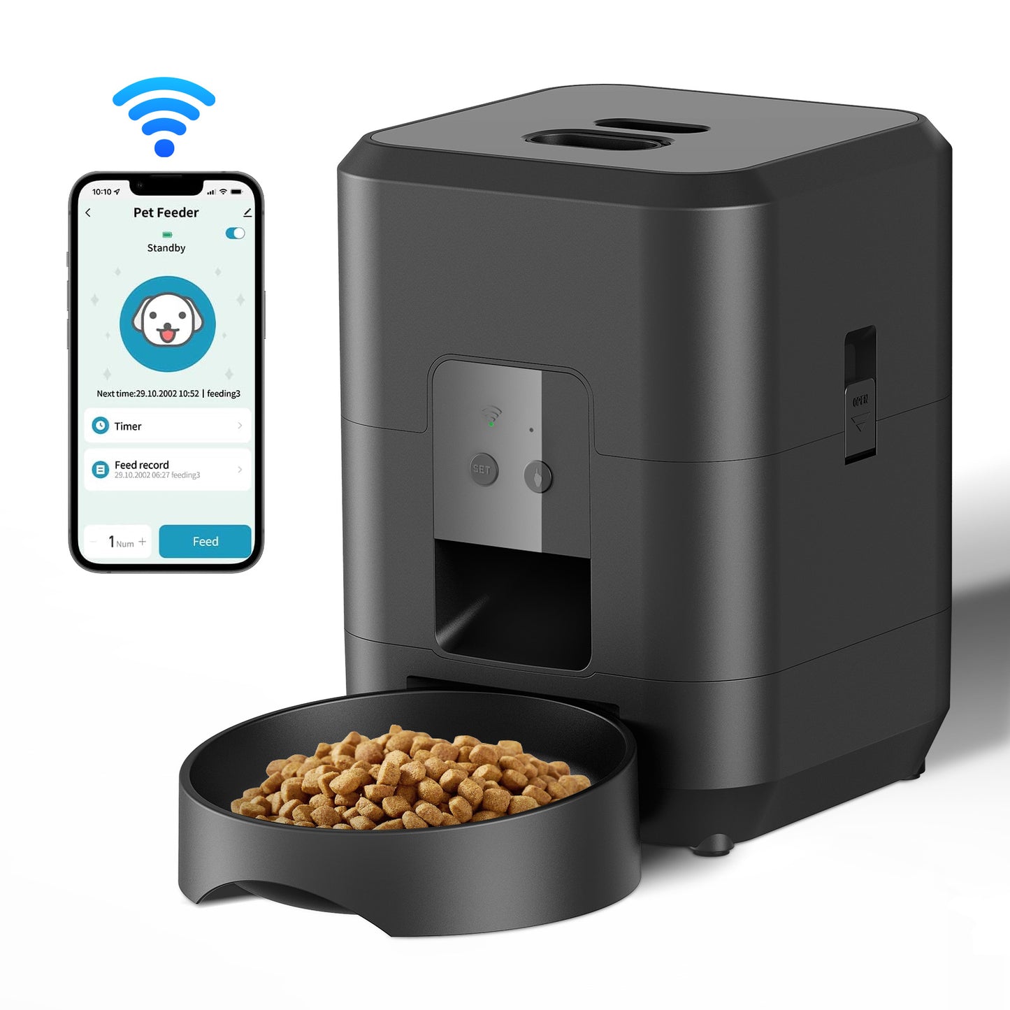 Luxury Smart Pet Feeder – Timed Food Dispenser for Cats & Dogs