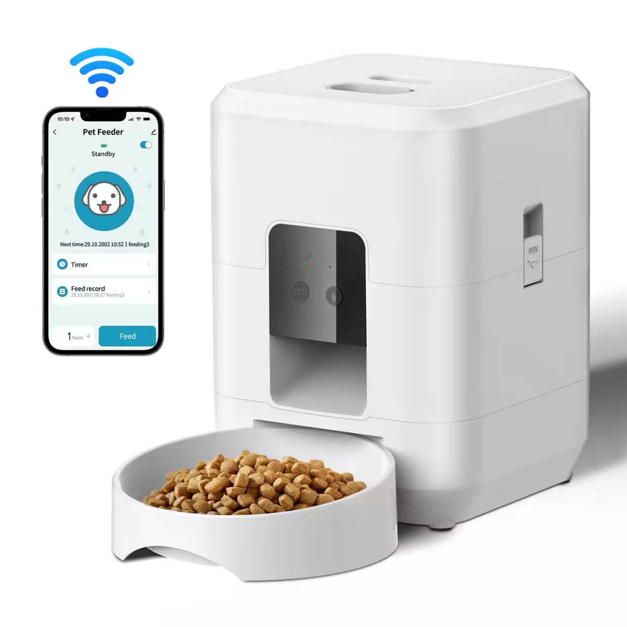 Luxury Smart Pet Feeder – Timed Food Dispenser for Cats & Dogs