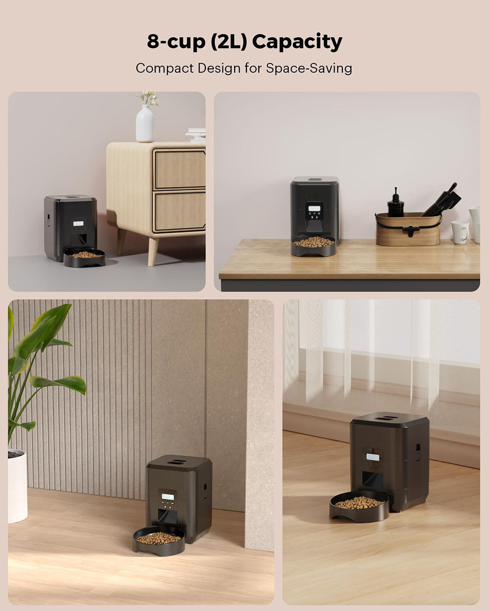 Luxury Smart Pet Feeder – Timed Food Dispenser for Cats & Dogs