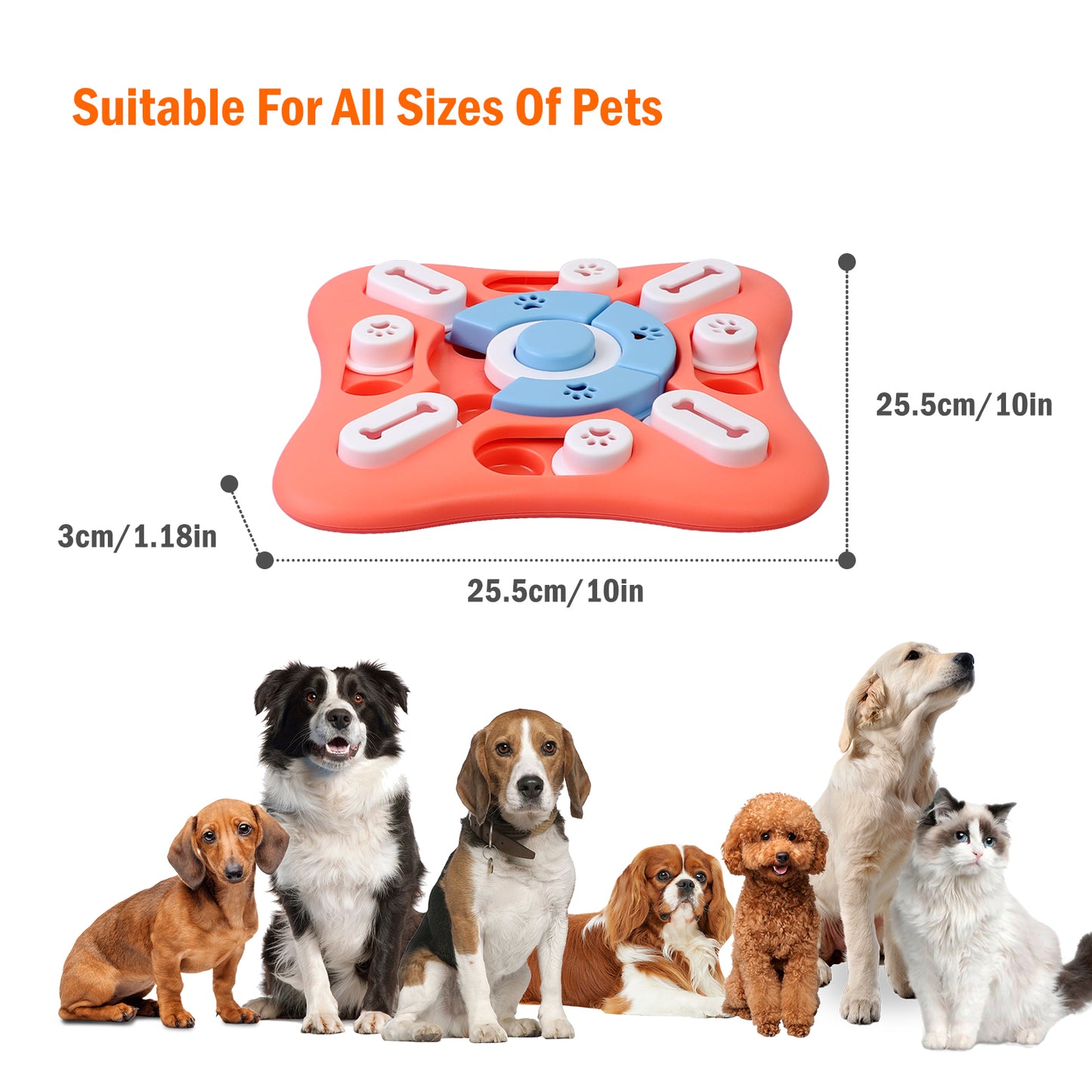 LuxeMind™ IQ Puzzle Toy – Interactive Treat Dispenser for Mental Enrichment & Training