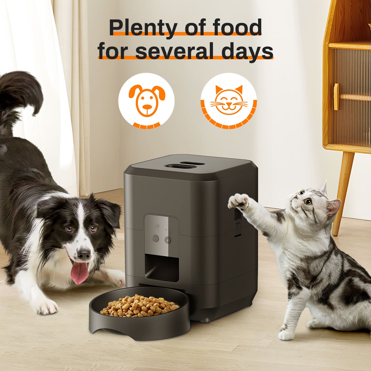 Luxury Smart Pet Feeder – Timed Food Dispenser for Cats & Dogs