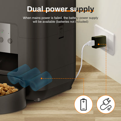 Luxury Smart Pet Feeder – Timed Food Dispenser for Cats & Dogs