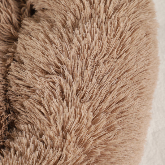 LuxeNest™ Plush Calming Pet Bed – Soft Faux Fur Lounger for Dogs & Cats of All Sizes